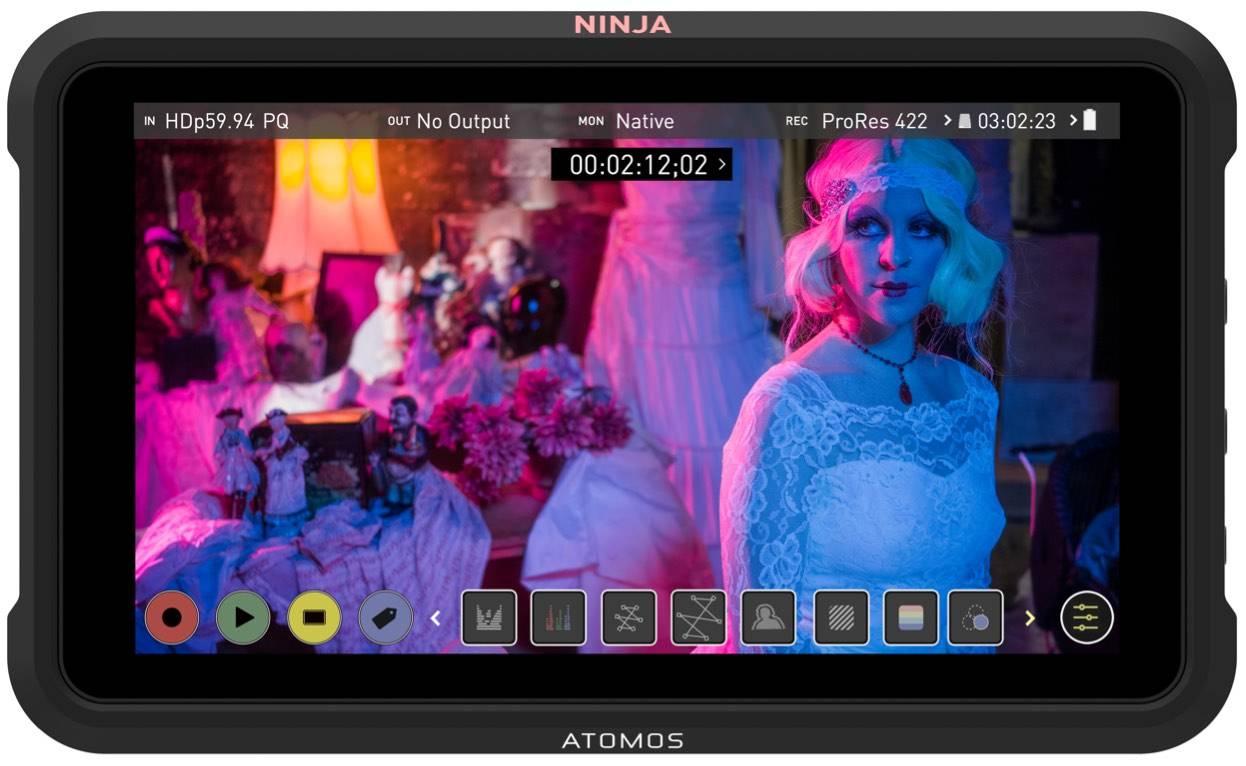 Atomos Ninja V 4Kp60 10bit HDMI HDR Daylight Viewable 1000nit Portable  Monitor/Recorder ATOMNJAV01 – Giz Mart