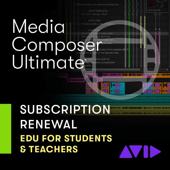 Media Composer Ultimate_Subscription Renewal_EDU_Students_Teachers Media Composer Ultimate_Subscription Renewal_EDU_Students_Teachers